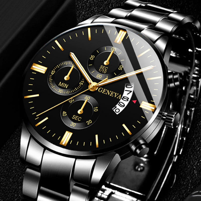 Luxury Watch Life - 럭셔리 스테인리스 스틸 남성용 캘린더 쿼츠