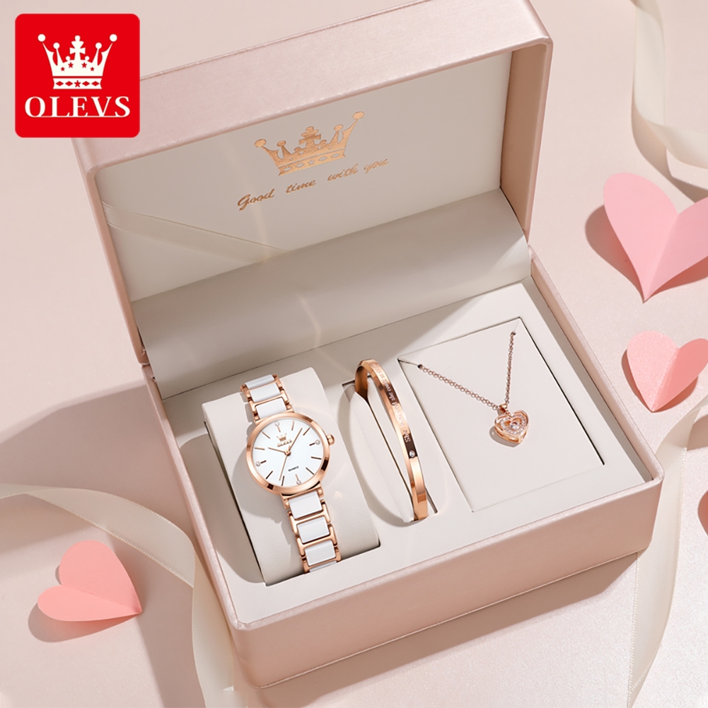 Luxury Watch Logo - OLEVS 여성 시계 5877 고급스러운 우아한