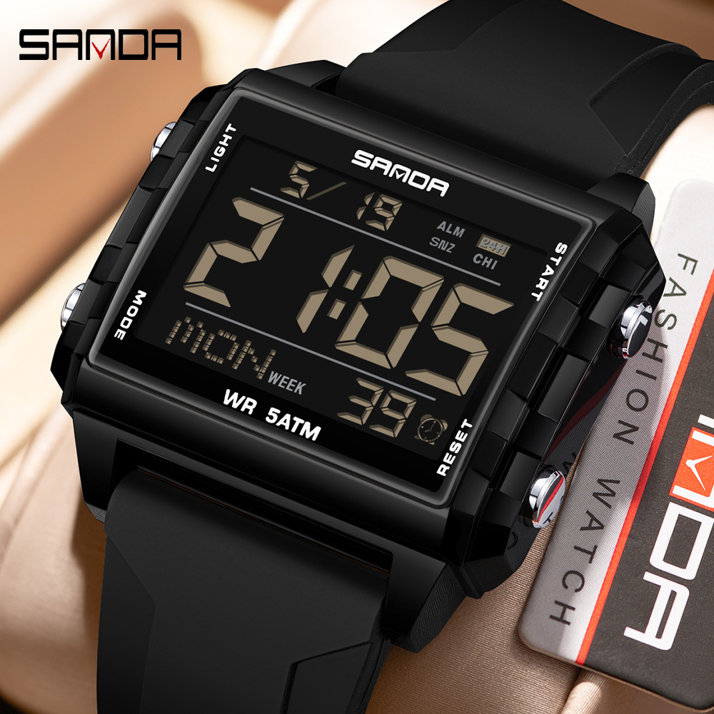 Luxury Watch Brands In World - SANDA 브랜드 패션 LED 시계 남성