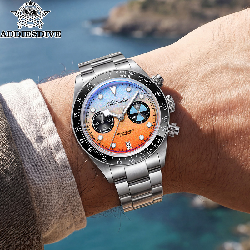 Zero Luxury Watch - ADDIESDIVE 남성용 크로노그래프 쿼츠 시계 AD2559