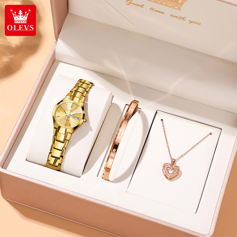 Luxury Watch With Bracelet - OLEVS 여성용 시계 8697 고급스럽고 우아한
