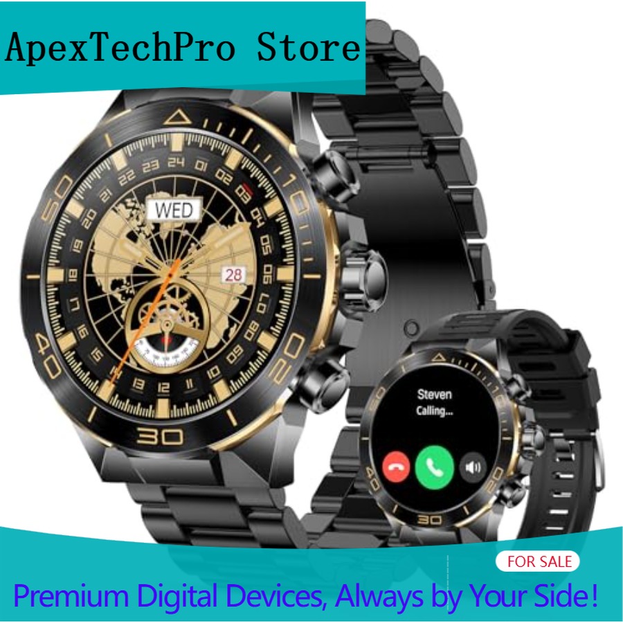 Luxury Watch Image - ApexTPSmart 남성용 시계, 안드로이드 아이폰용 통화