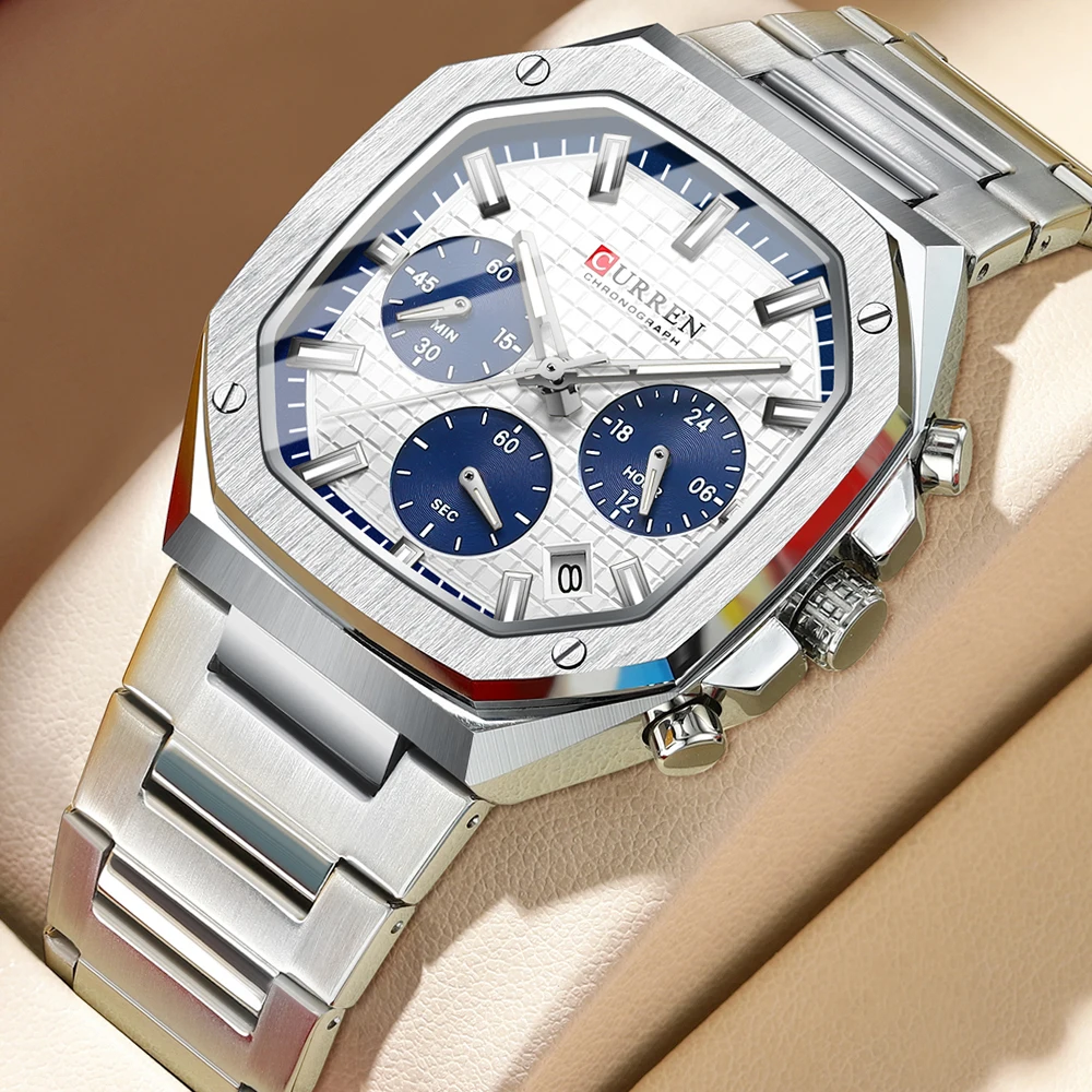 Luxury Watch Cartier - CURREN 남성용 시계 최고 브랜드 고급