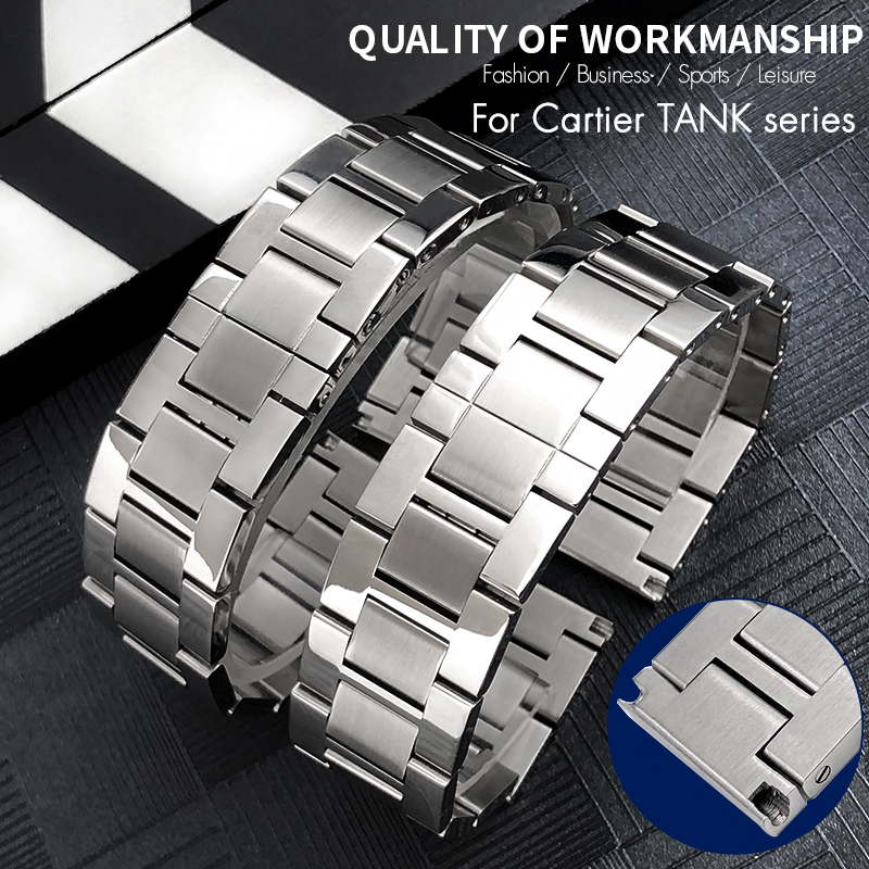 Luxury Watch Cartier - 고품질 316L 스테인리스 스틸 시계 밴드,