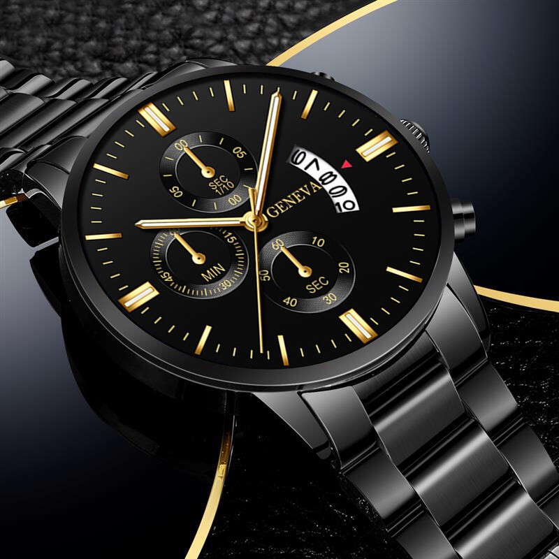 럭셔리 스테인리스 스틸 남성용 캘린더 쿼츠 시계 패션  - Luxury Watch Life 리뷰 및 가격