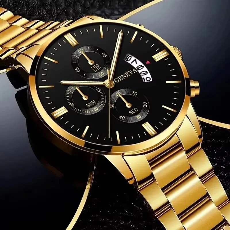 럭셔리 스테인리스 스틸 남성용 캘린더 쿼츠 시계 패션  - Luxury Watch Life 리뷰 및 가격