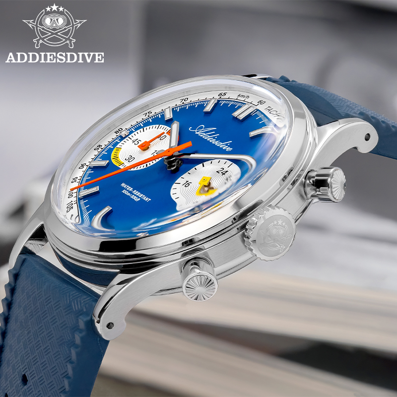 ADDIESDIVE 남성용 쿼츠 크로노그래프 시계 38 - Luxury Watch With Rubber Strap 리뷰 및 가격
