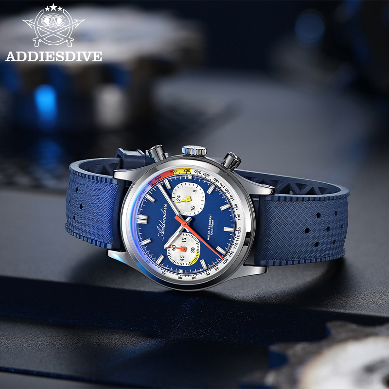 ADDIESDIVE 남성용 쿼츠 크로노그래프 시계 38 - Luxury Watch With Rubber Strap 리뷰 및 가격