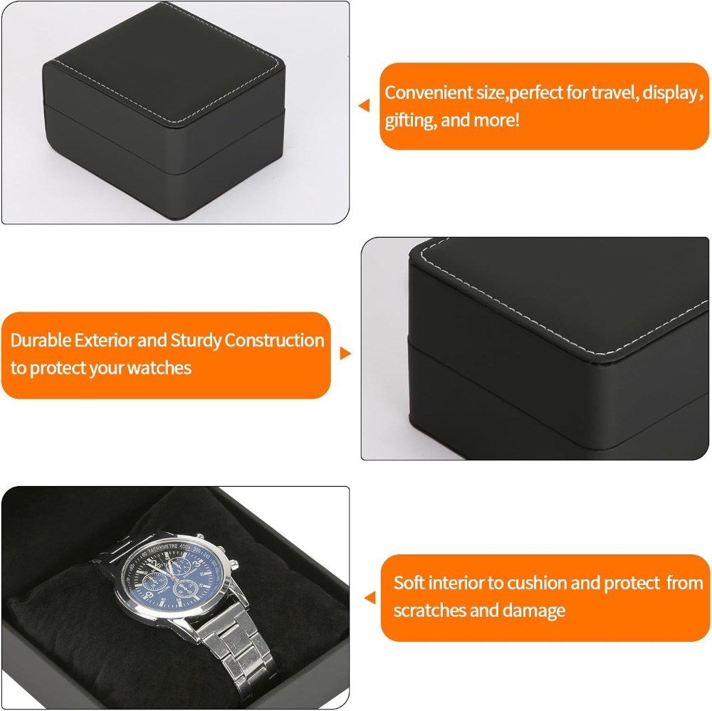 고급 PU 가죽 시계 여행용 케이스 (탈부착 가능한 베 - Luxury Watch Image 리뷰 및 가격