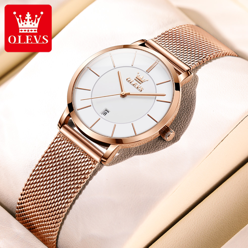 OLEVS 여성 시계 5869 우아한 패션 쿼츠 손목시 - Luxury Watch Logo 리뷰 및 가격
