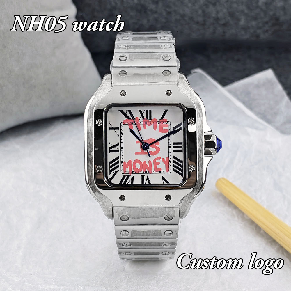 새로운 NH05 스퀘어 시계 시간은 돈이다 시계 여성용 - Luxury Watch Logo 리뷰 및 가격