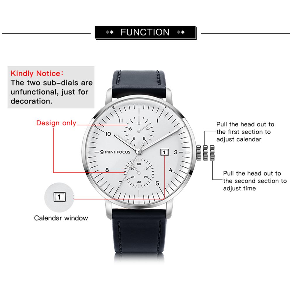 MINI FOCUS 비즈니스 석영 남자 시계 방수 손목 - Luxury Watch On Sale 리뷰 및 가격