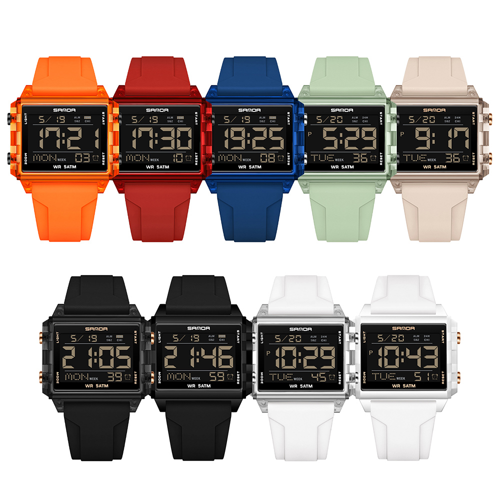 SANDA 브랜드 패션 LED 시계 남성 여성 방수 럭 - Luxury Watch Brands In World 리뷰 및 가격