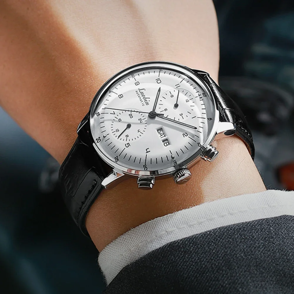 남성 패션 기계식 시계 비즈니스 자동 손목 시계 스테인 - Luxury Watch On Sale 리뷰 및 가격