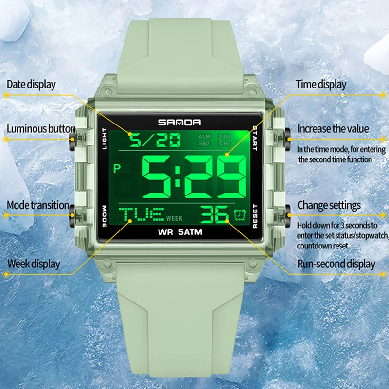 SANDA 브랜드 패션 학생 시계 방수 카운트다운 럭셔 - Luxury Watch Brands In World 리뷰 및 가격