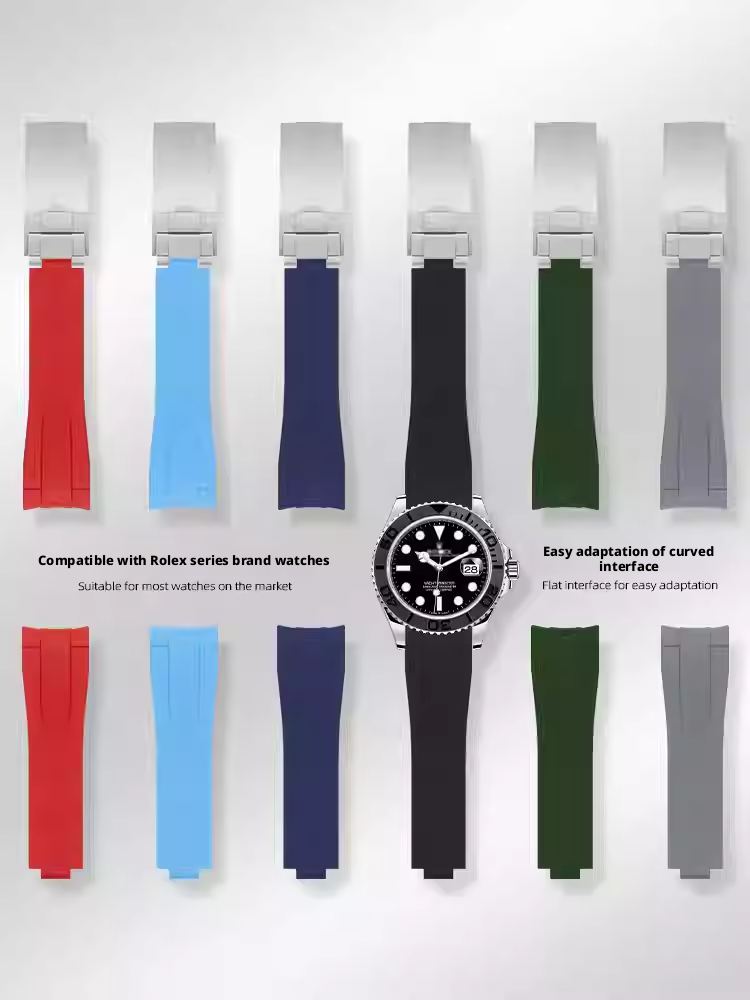 롤렉스용 고품질 실리콘 시계줄 곡선형 엔드 20 21m - Luxury Watch Online 리뷰 및 가격