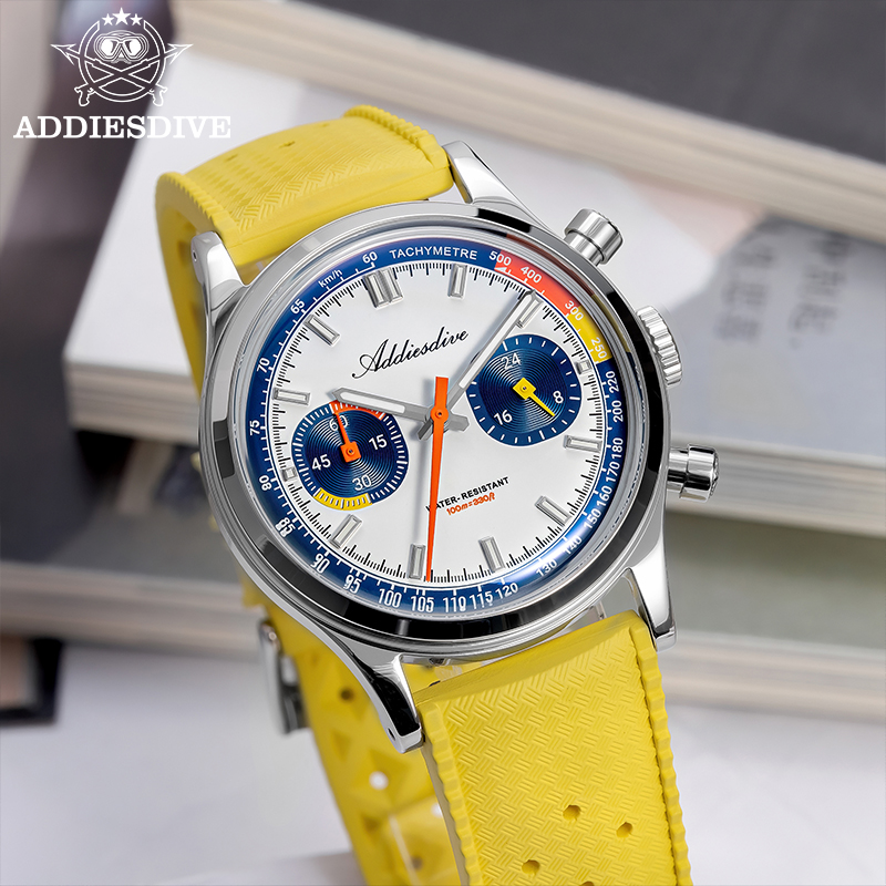 ADDIESDIVE 패션 남성용 쿼츠 손목시계 VK64 - Luxury Watch With Rubber Strap 리뷰 및 가격
