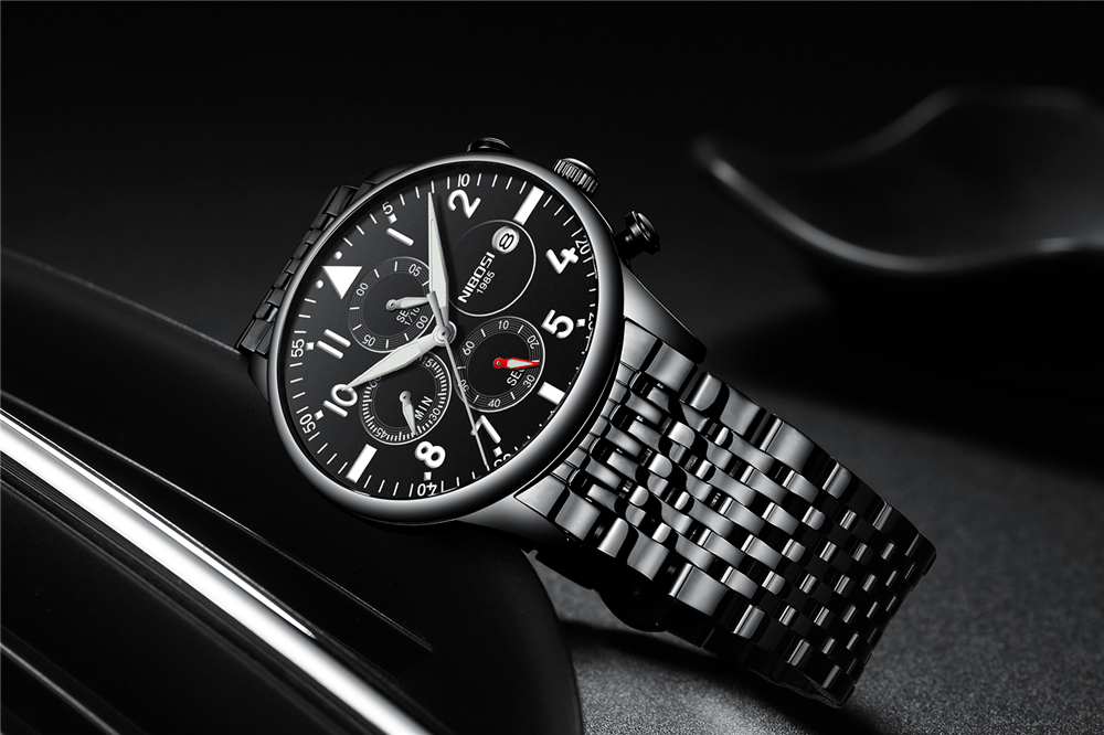 니보시 패션 남성용 시계 탑 브랜드 럭셔리 쿼츠 시계  - Luxury Watch Logo 리뷰 및 가격