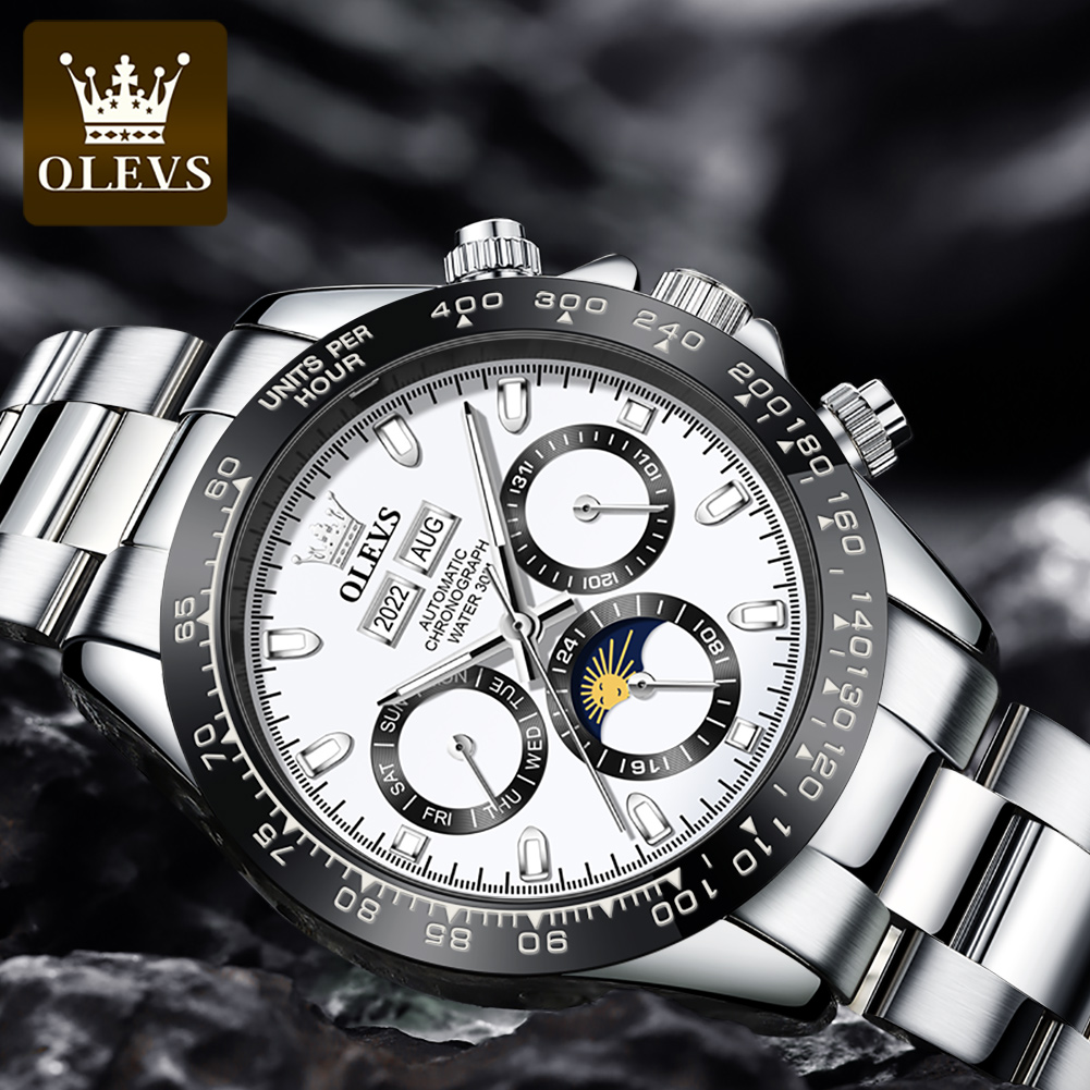 OLEVS 6654 럭셔리 남성용 시계 크로노 그래프  - Luxury Watch On Sale 리뷰 및 가격