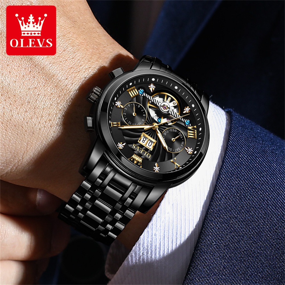 OLEVS 클래식 남성용 시계 뚜르비옹 다기능 완전 자 - Luxury Watch On Sale 리뷰 및 가격