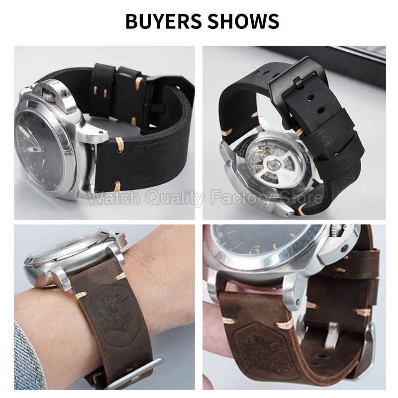 블랙 브라운 20 22 24 26mm 플랫 인터페이스  - Luxury Watch Panerai 리뷰 및 가격