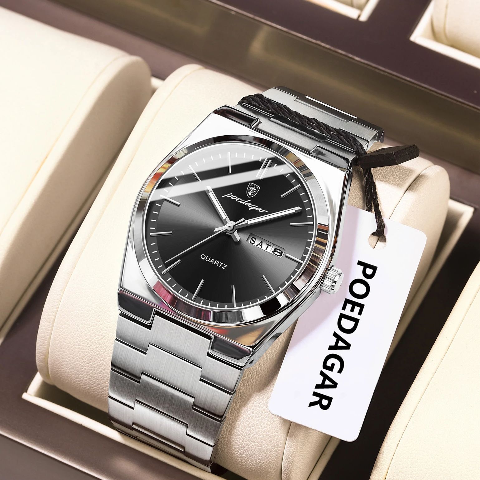 포에다가 럭셔리 남성용 쿼츠 손목시계 방수 야광 날짜  - Luxury Watch Cartier 리뷰 및 가격