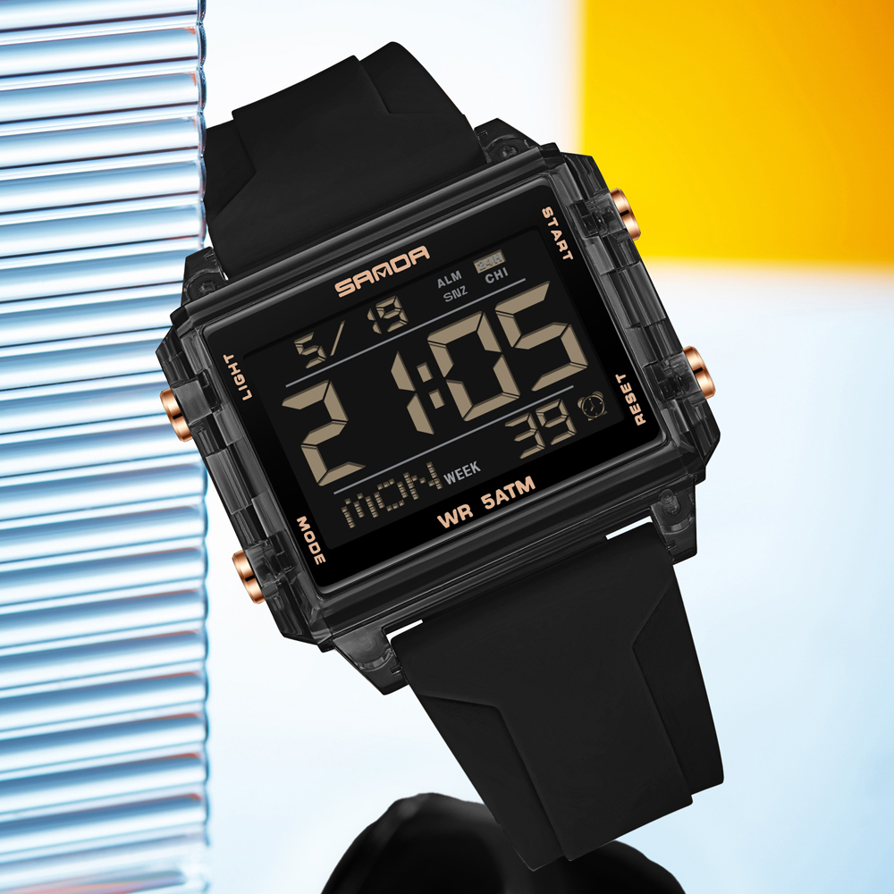 SANDA 브랜드 패션 LED 시계 남성 여성 방수 럭 - Luxury Watch Brands In World 리뷰 및 가격