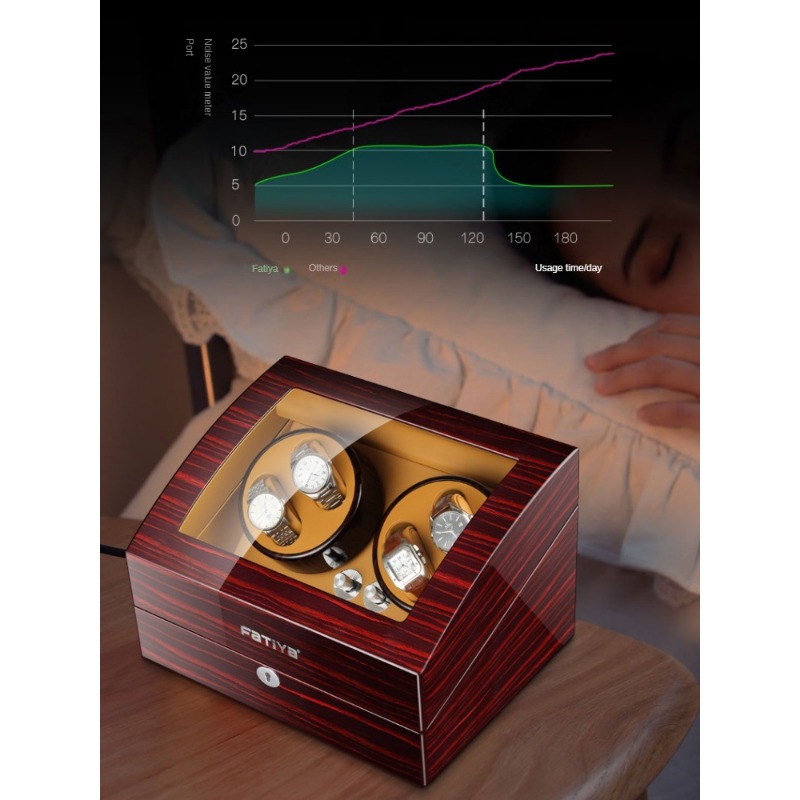 자동 기계식 시계 와인더 박스, 무자성 목재 시계 보관 - Zero Luxury Watch 리뷰 및 가격