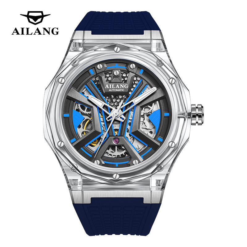AILANG 브랜드 스포츠 남자 기계식 시계 럭셔리 고 - Luxury Watch With Rubber Strap 리뷰 및 가격