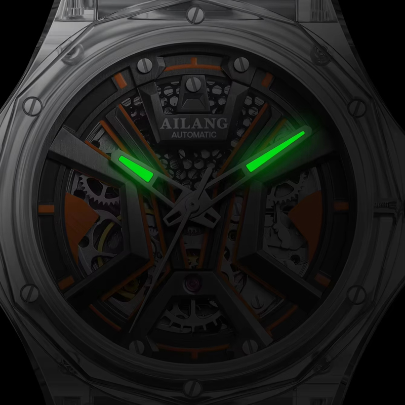 AILANG 브랜드 스포츠 남자 기계식 시계 럭셔리 고 - Luxury Watch With Rubber Strap 리뷰 및 가격