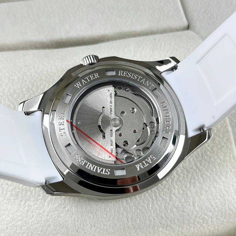 LIBERT 디자인 신형 럭셔리 남성용 기계식 시계 스 - Luxury Watch With Rubber Strap 리뷰 및 가격