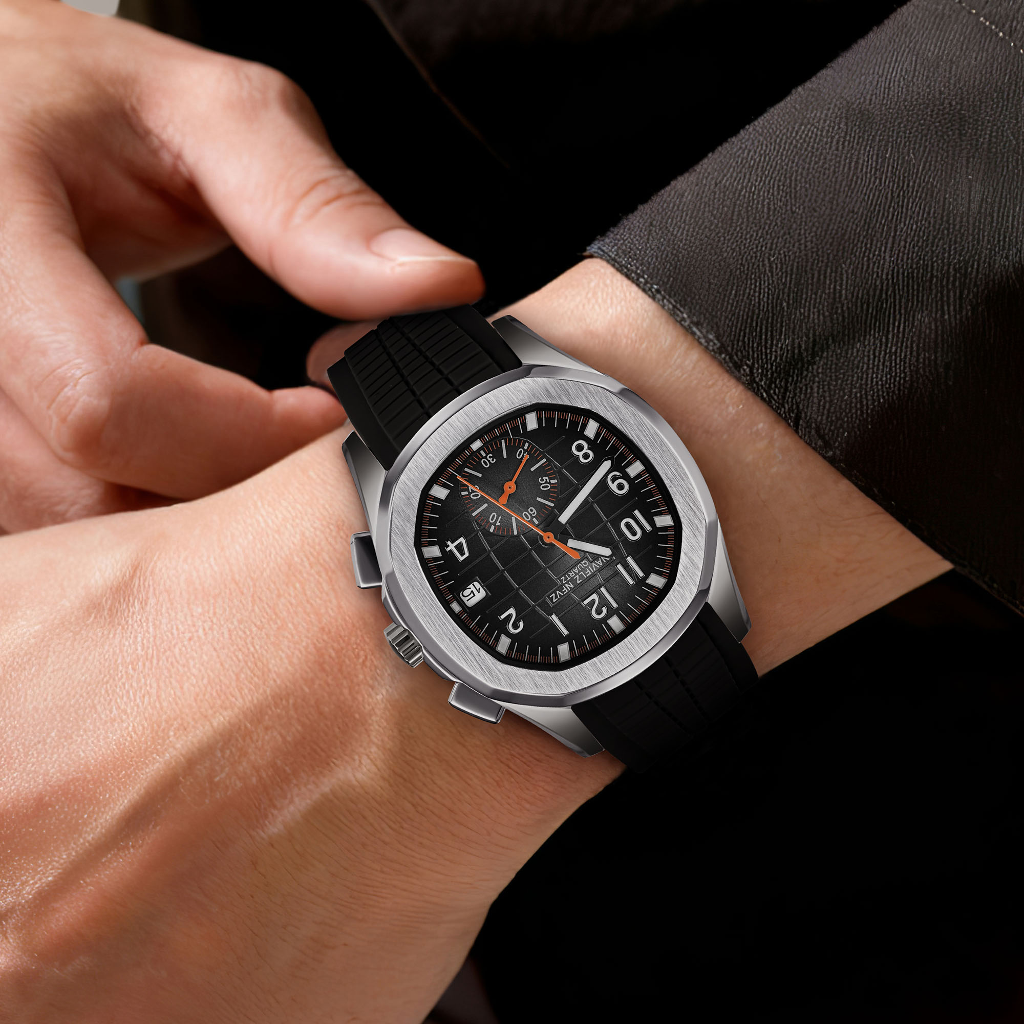 40MM 남성용 고급 시계 NAVIFLZ NFVZ 고품 - Luxury Watch With Rubber Strap 리뷰 및 가격