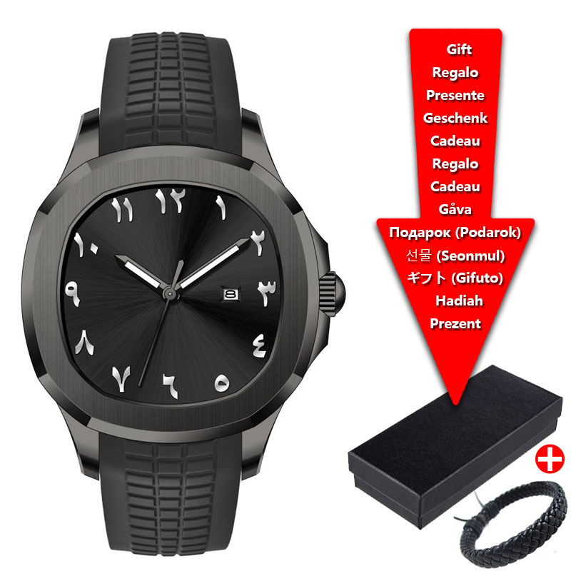 럭셔리 브랜드 남성 시계 실리콘 스트랩, 스포츠 방수  - Luxury Watch Logo 리뷰 및 가격