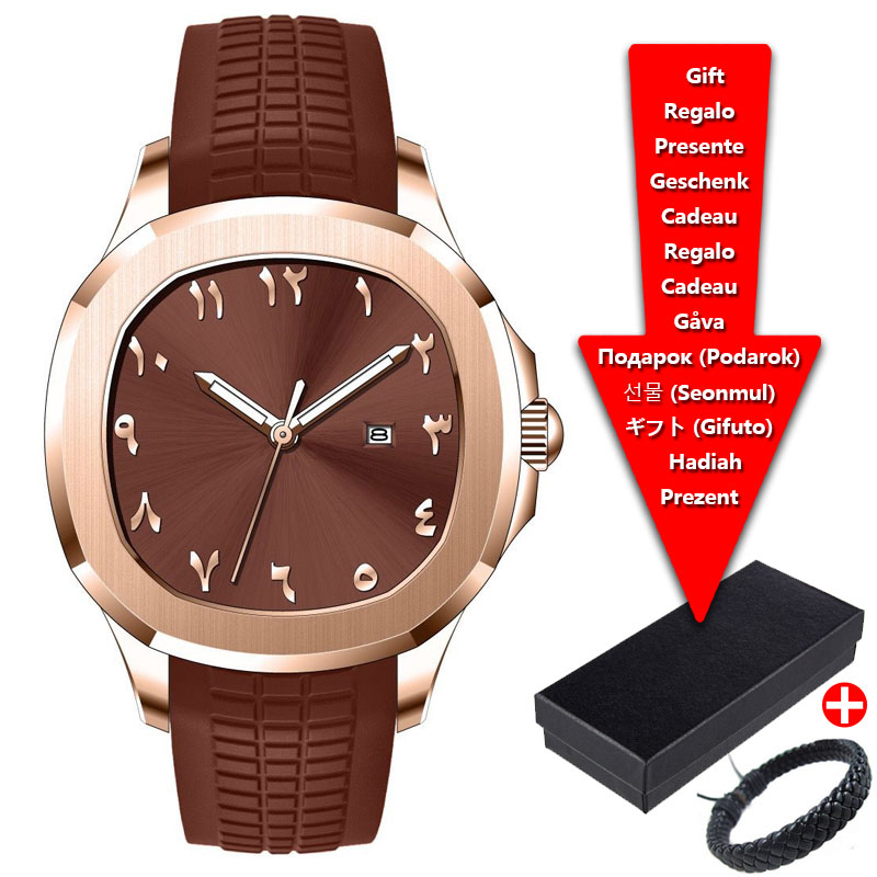 럭셔리 브랜드 남성 시계 실리콘 스트랩, 스포츠 방수  - Luxury Watch Logo 리뷰 및 가격