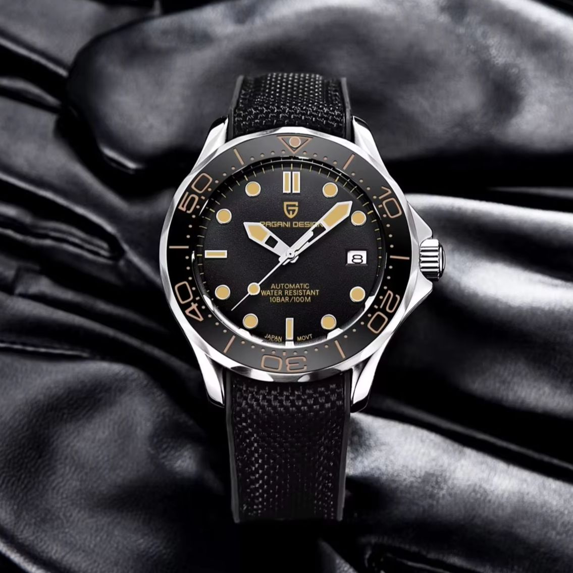 PAGANI DESIGN-남성용 기계식 시계, 럭셔리  - Luxury Watch With Rubber Strap 리뷰 및 가격