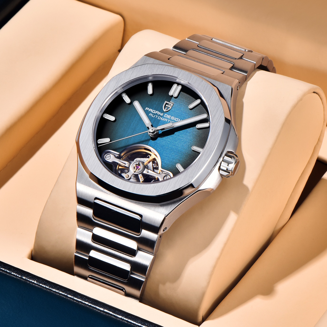 파가니 디자인 신형 기계식 홀로우 아웃 투르비용 남성  - Luxury Watch With Rubber Strap 리뷰 및 가격