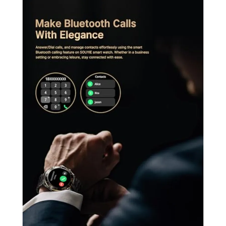 ApexTPSmart 남성용 시계, 안드로이드 아이폰용 - Luxury Watch Image 리뷰 및 가격