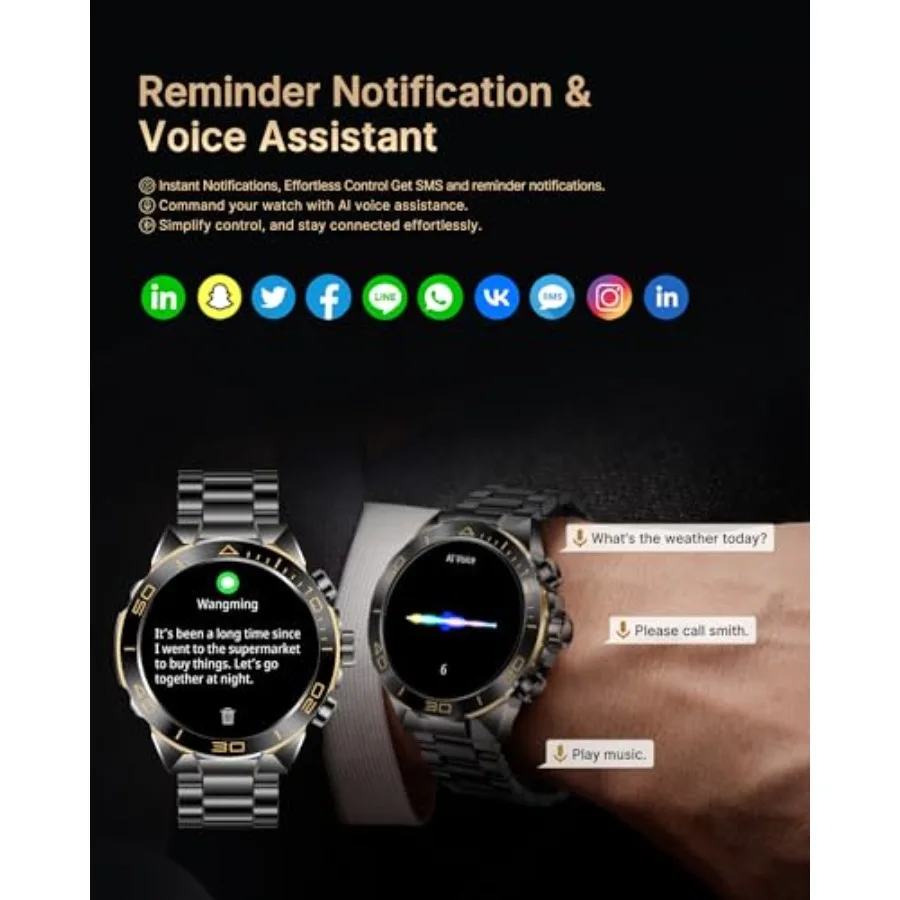 ApexTPSmart 남성용 시계, 안드로이드 아이폰용 - Luxury Watch Image 리뷰 및 가격