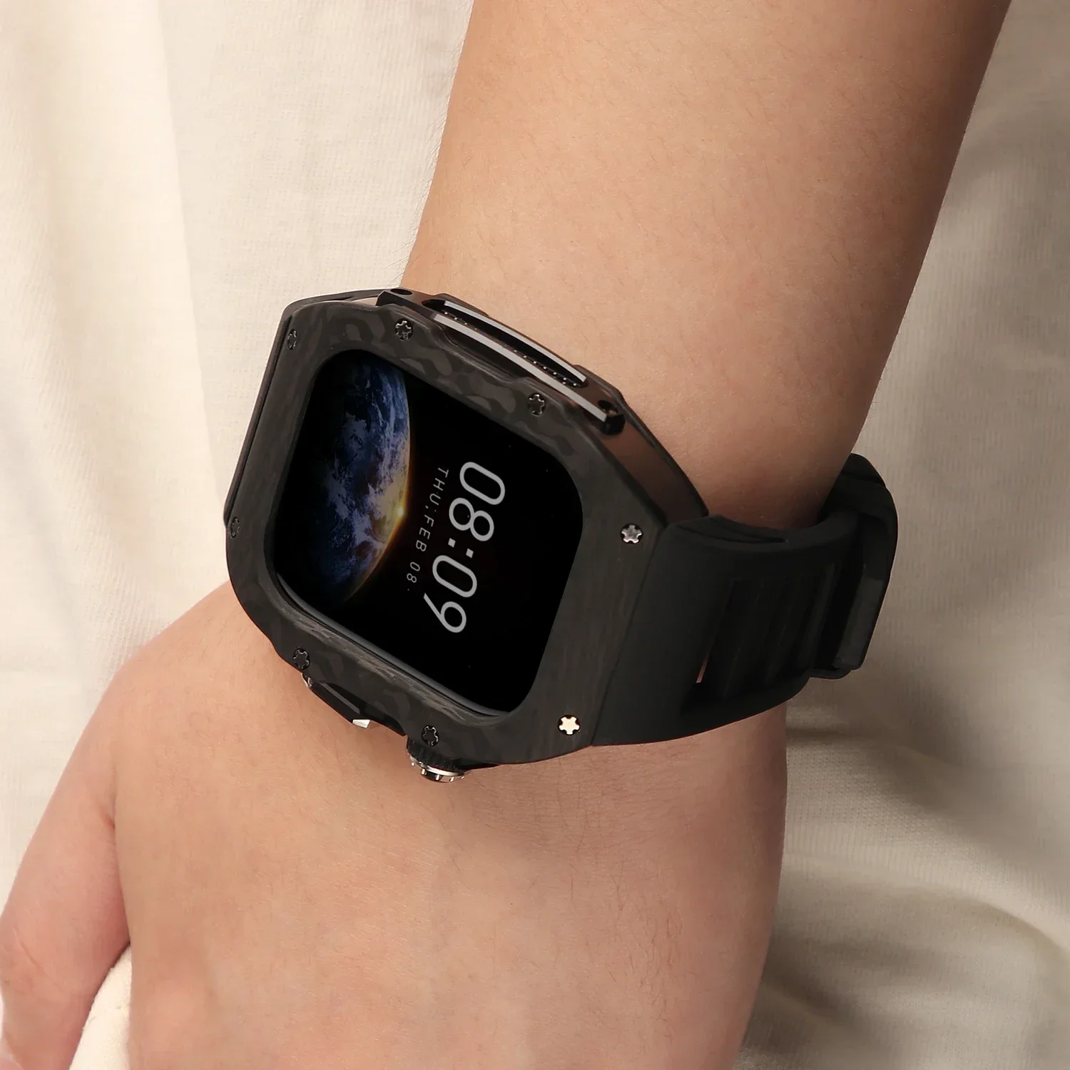 애플워치 S11 10 42 46mm용 카본 파이버 케이 - Luxury Watch With Rubber Strap 리뷰 및 가격