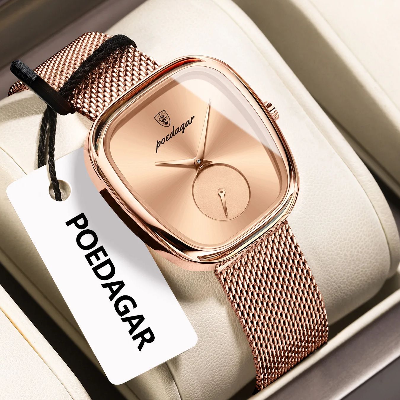 포에다가 명품 여성 시계 방수 스테인리스 스틸 메쉬 여 - Luxury Watch With Rubber Strap 리뷰 및 가격